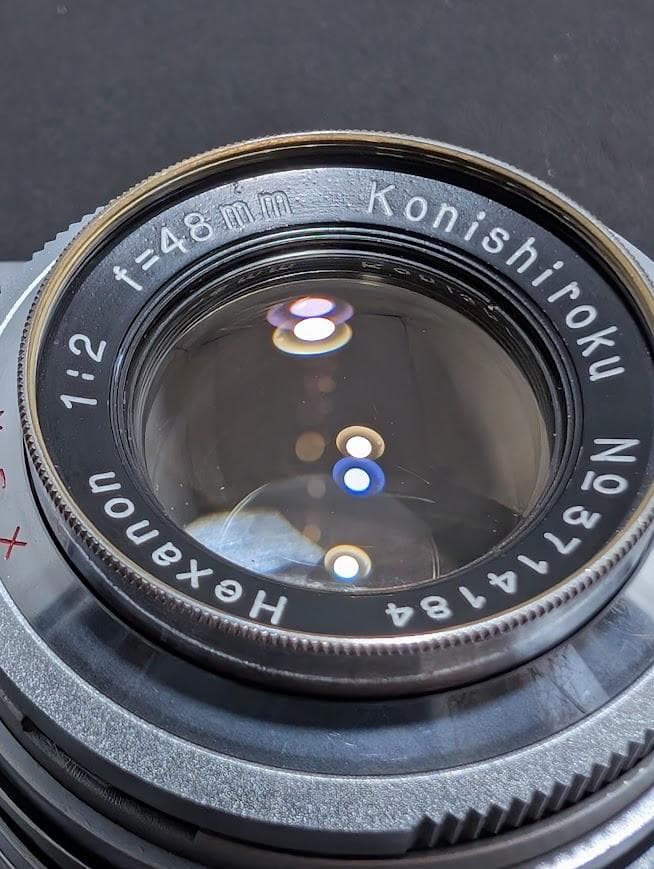 【外観・光学美品 完動品】KONICA Ⅲ 48mm F/2 フィルムカメラ