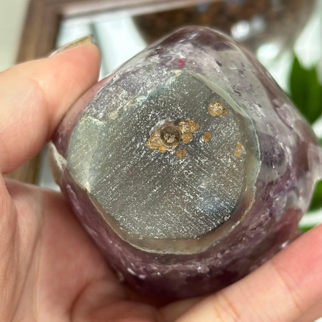 超希少 高品質 透明度高 虹入 アメジスト 花の形 ブーケ バラ 美しい 綺麗