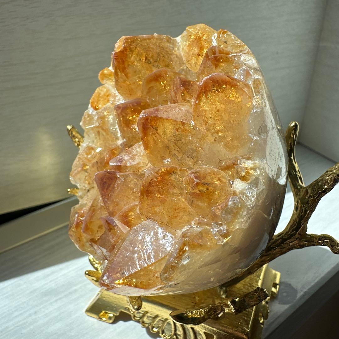 綺麗✴︎シトリンクラスター/原石✴︎たまご型