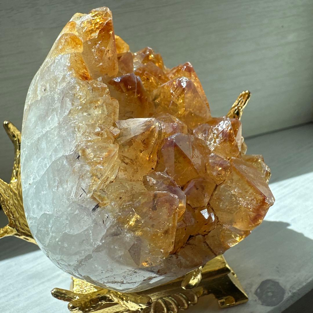 綺麗✴︎シトリンクラスター/原石✴︎たまご型