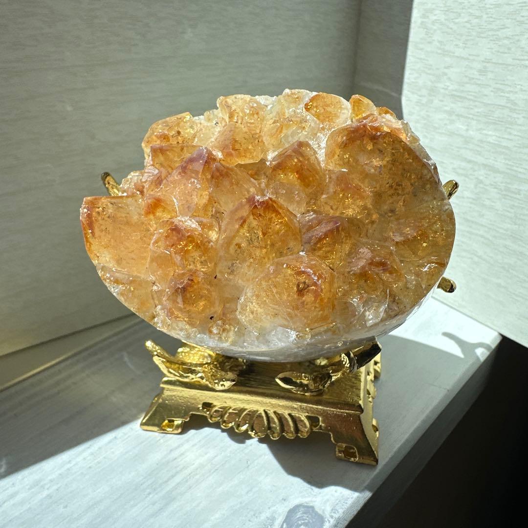 綺麗✴︎シトリンクラスター/原石✴︎たまご型