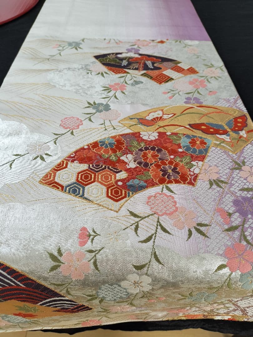 A478★高級‼️お祝い‼️ひな祭り‼️袋帯テーブルランナー2m5cm