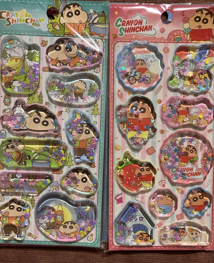 【正規品】クレヨンしんちゃんウォーターシール4枚セット　日本未発売