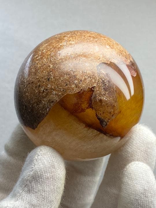 水晶球　ルチルクォーツ　満針　守護石　開運　54㍉　203g