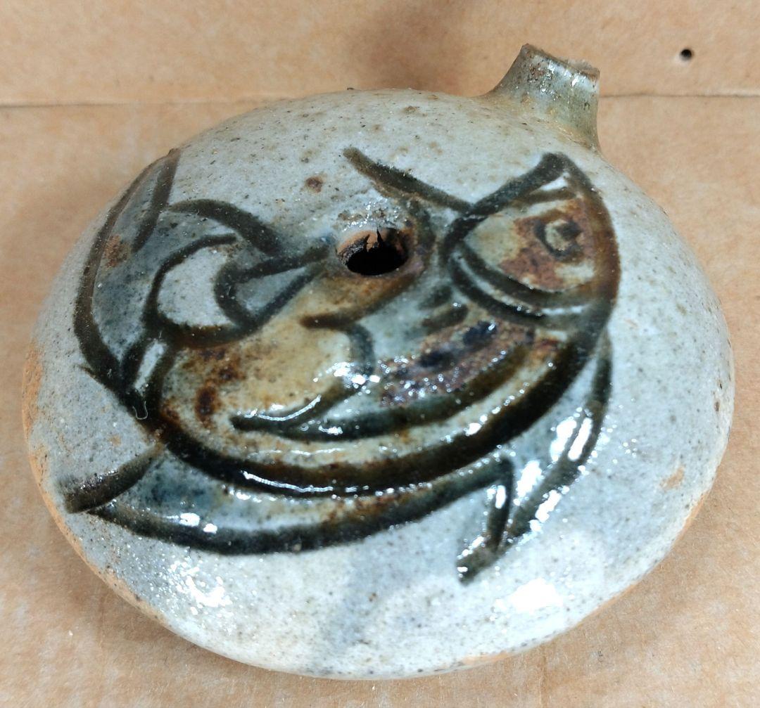 miiko ginta【本物保証】金城次郎 壷屋焼 水滴 共箱 栞 壺屋焼