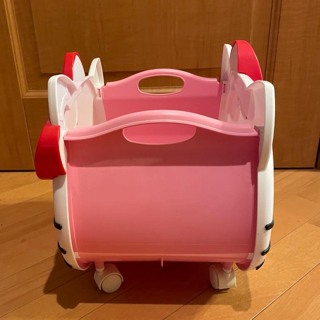 平成レトロ【入手困難】ハローキティ キャスター付 収納ボックス プティケース