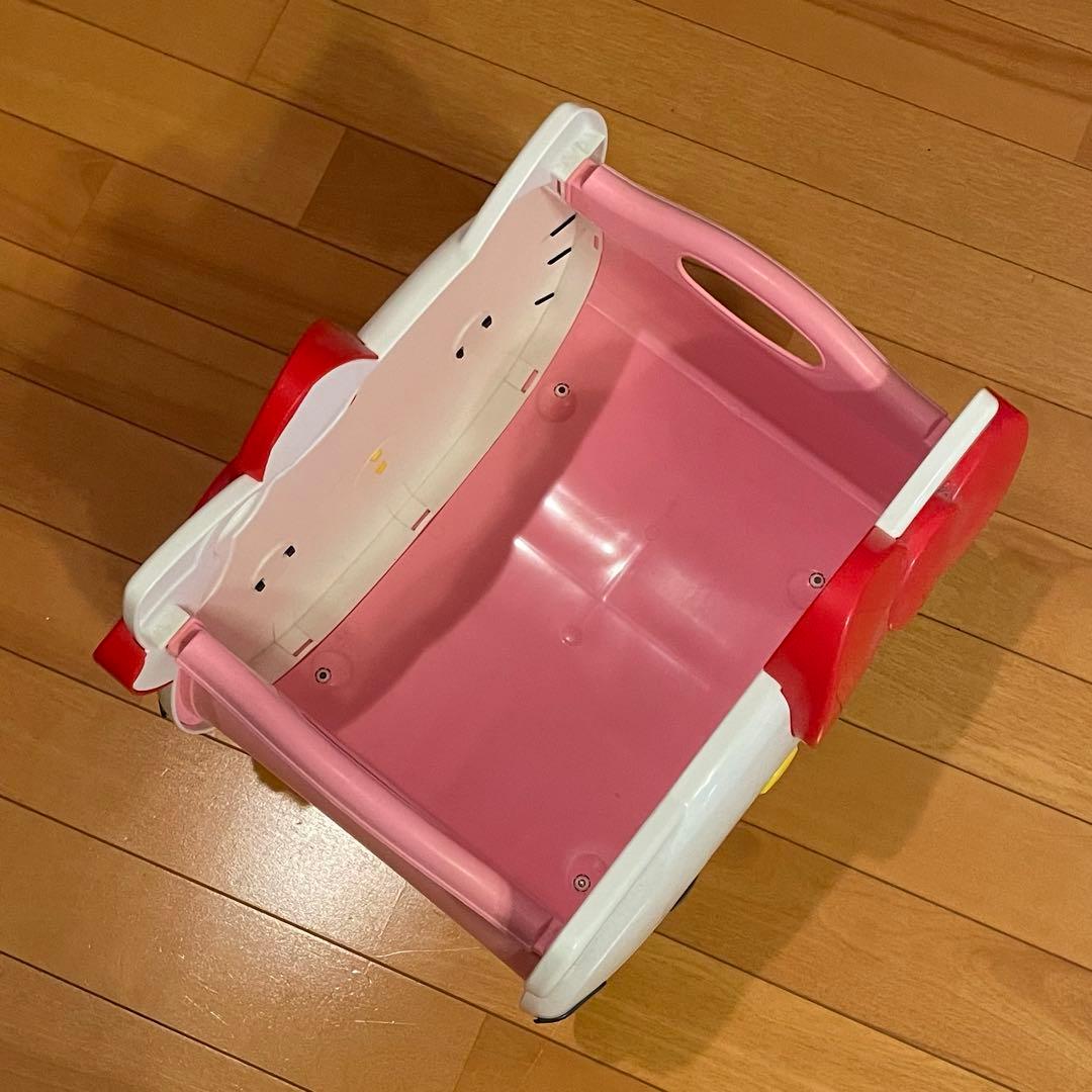 平成レトロ【入手困難】ハローキティ キャスター付 収納ボックス プティケース