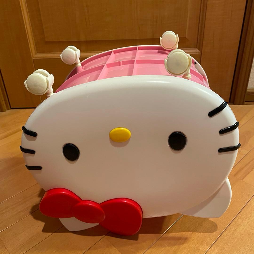 平成レトロ【入手困難】ハローキティ キャスター付 収納ボックス プティケース