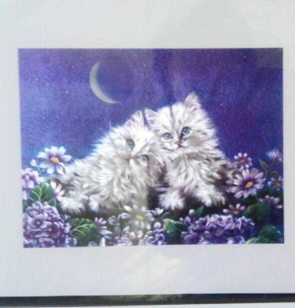 アルミ箔アート　猫