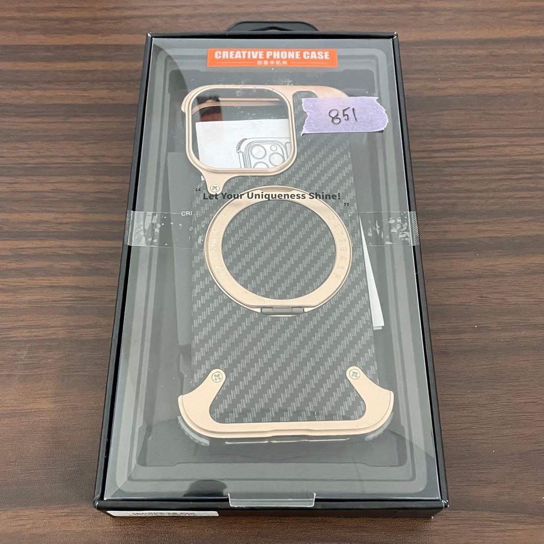 iPhone 16 Pro フレームレスケース 保護衝撃吸収 360°回転
