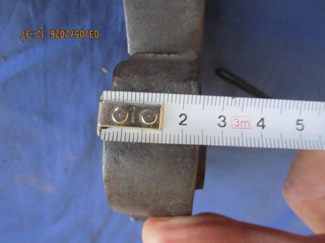 錠前　鍵　阿波錠　鉄製錠前　時代物　2枚バネ　開閉可能　鍵とセット　1個