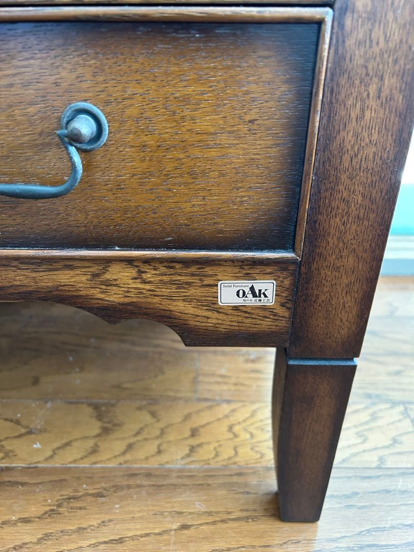 近藤工芸　oak オーク材 キュリオケース　飾り棚　北海道 旭川家具