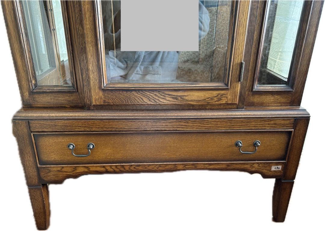 近藤工芸　oak オーク材 キュリオケース　飾り棚　北海道 旭川家具