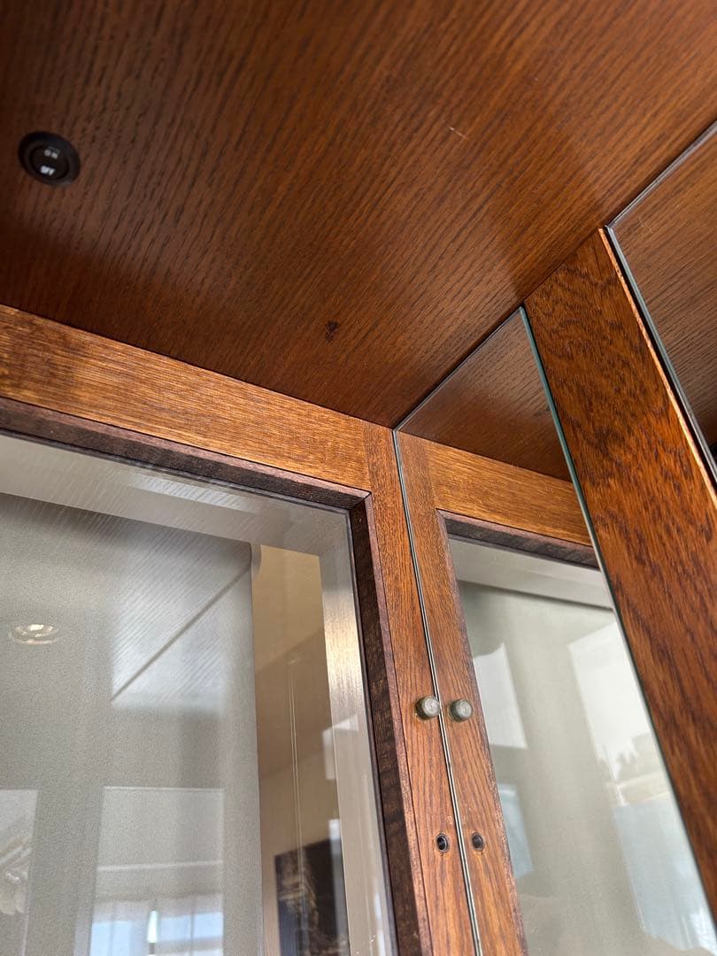 近藤工芸　oak オーク材 キュリオケース　飾り棚　北海道 旭川家具