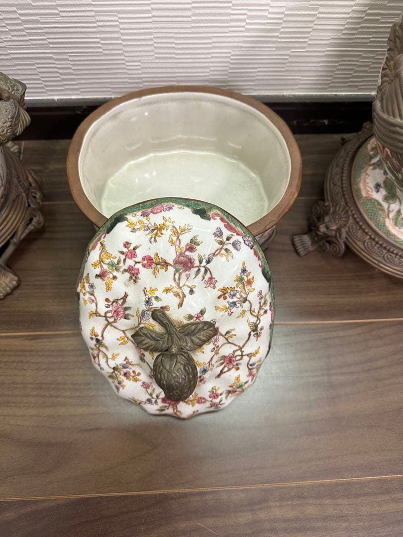 陶器　インテリア　アンティーク　小物入れ