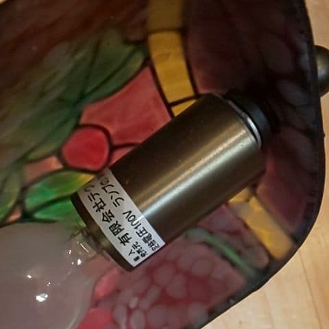 ぶとう柄 ステンドグラス風 スタンドランプ