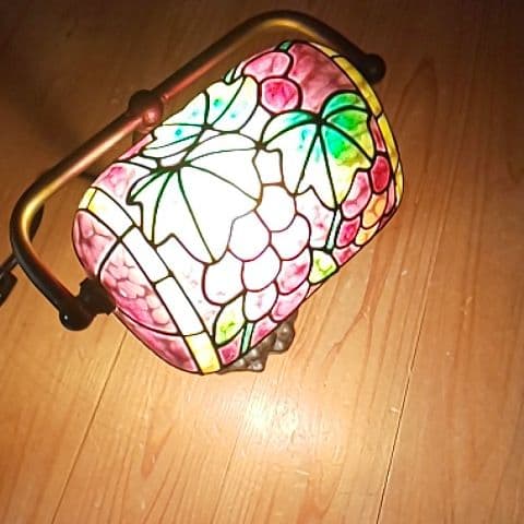 ぶとう柄 ステンドグラス風 スタンドランプ