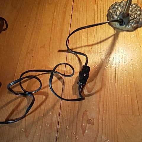 ぶとう柄 ステンドグラス風 スタンドランプ