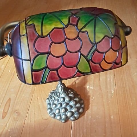 ぶとう柄 ステンドグラス風 スタンドランプ