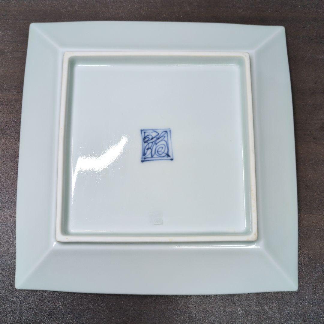 福泉窯 染付 干支 飾り皿 8点セット 皿立て付き