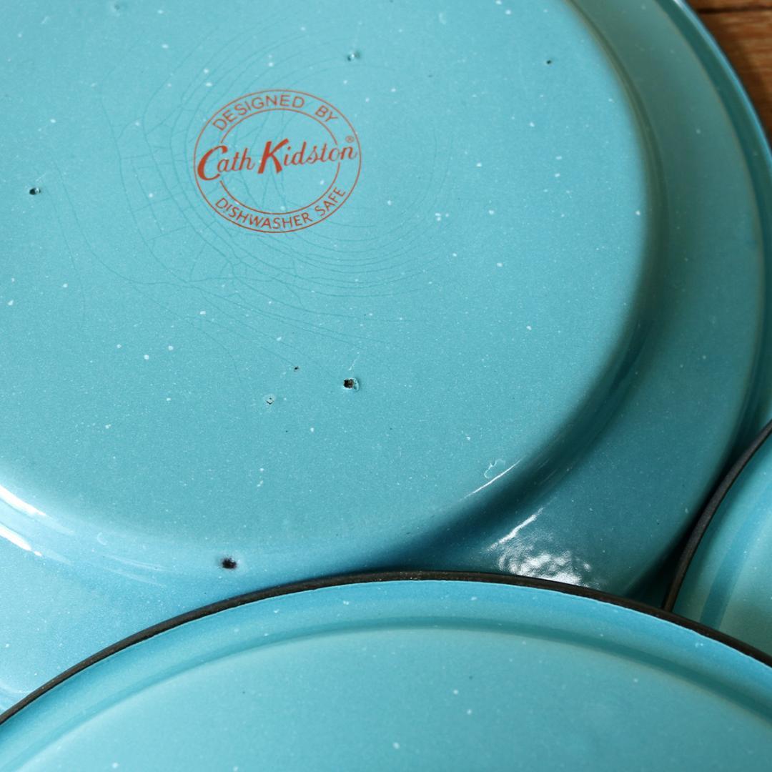 キャスキッドソン カウボーイ ホーロー プレート 23cm 3枚 / レア