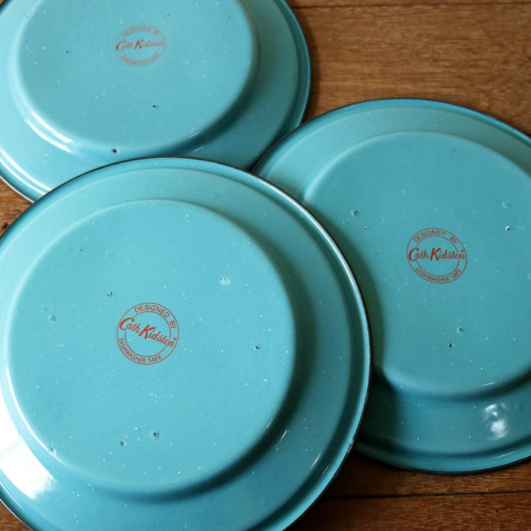 キャスキッドソン カウボーイ ホーロー プレート 23cm 3枚 / レア