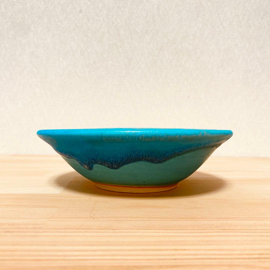 うるま陶器　ボウル　2個セット　沖縄　やちむん　うるまブルー　青い器