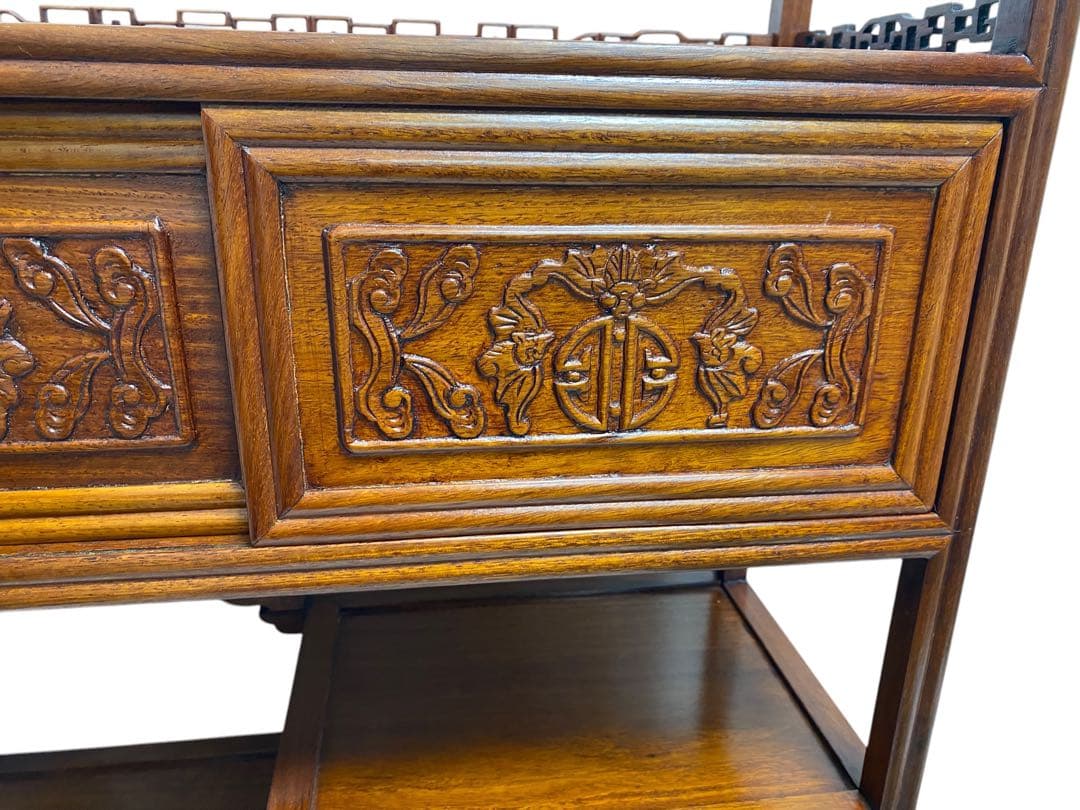 飾り棚　茶道棚　アンティーク棚