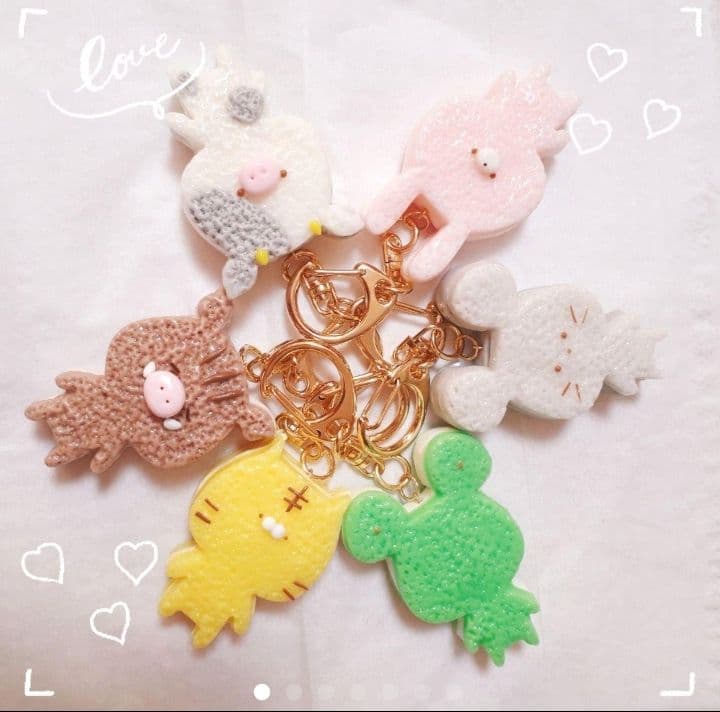 71Teremama様の型使用 あにまるクッキーサンド キーホルダー オーダ ー