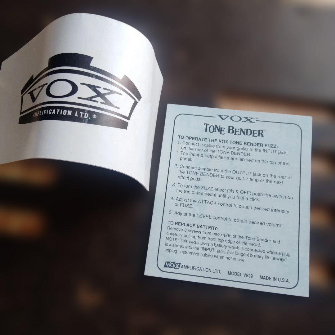 ギター VOX Tone Bender Fuzz model v829