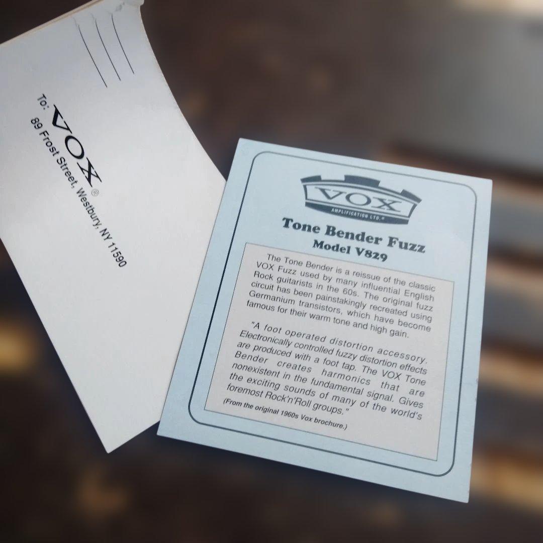 ギター VOX Tone Bender Fuzz model v829