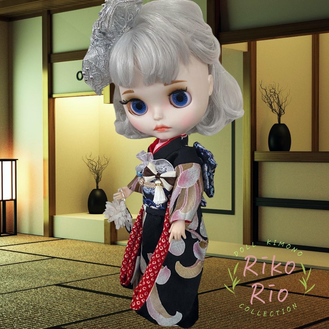 ブライス着物 正絹 豪華大振袖セット★ブライスアウトフィット