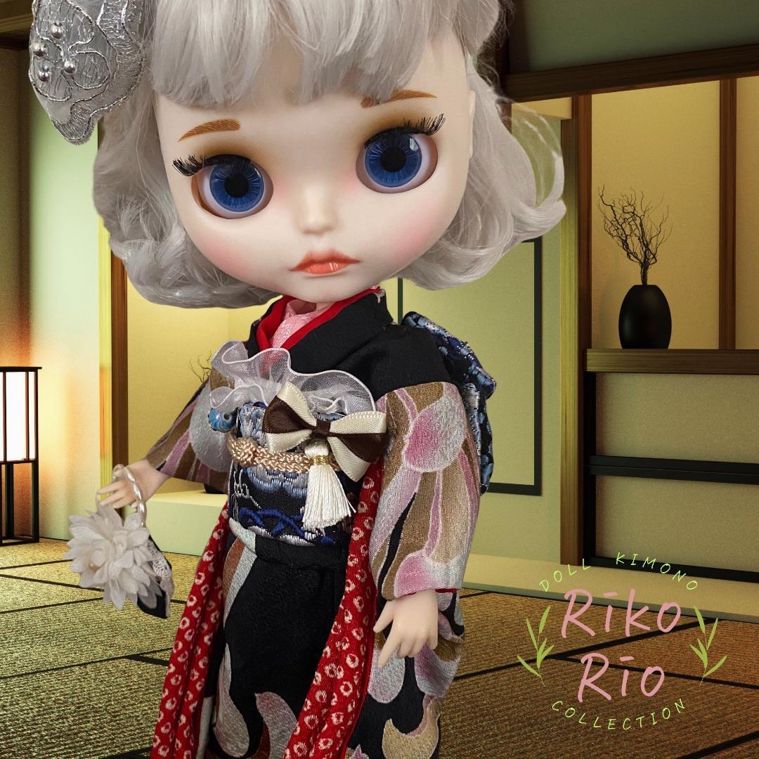 ブライス着物 正絹 豪華大振袖セット★ブライスアウトフィット