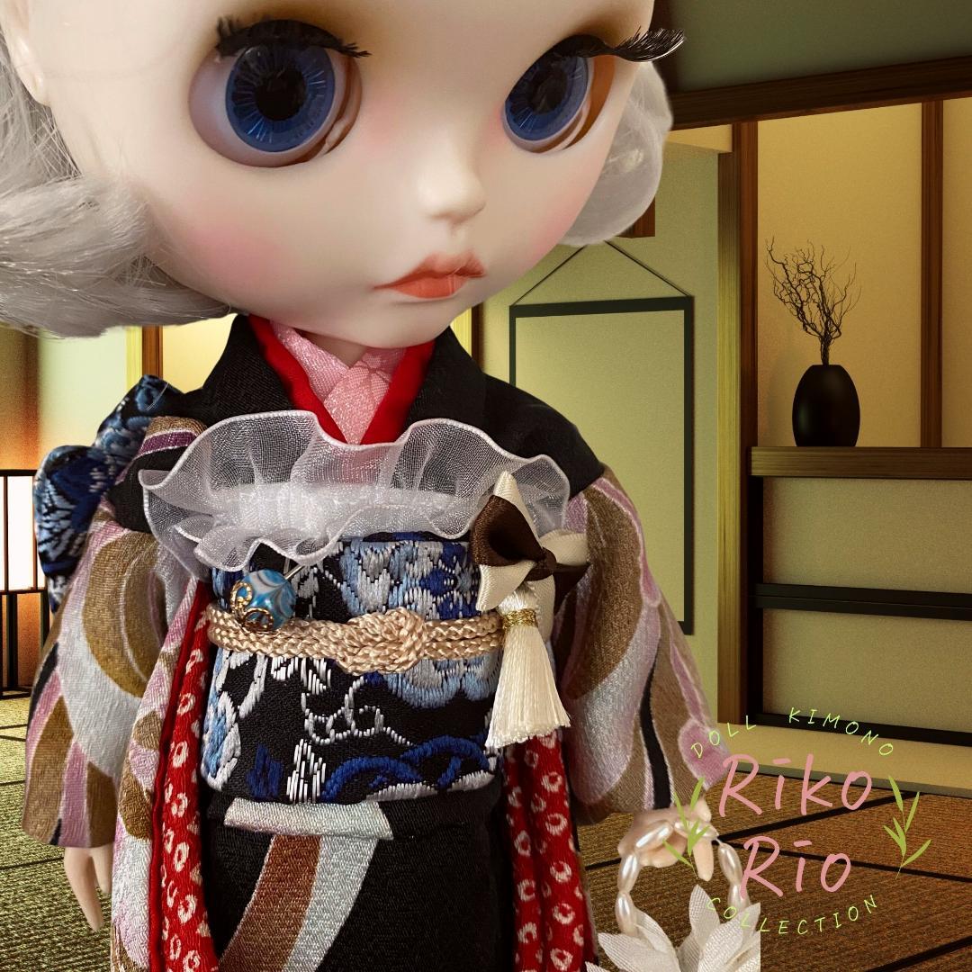 ブライス着物 正絹 豪華大振袖セット★ブライスアウトフィット