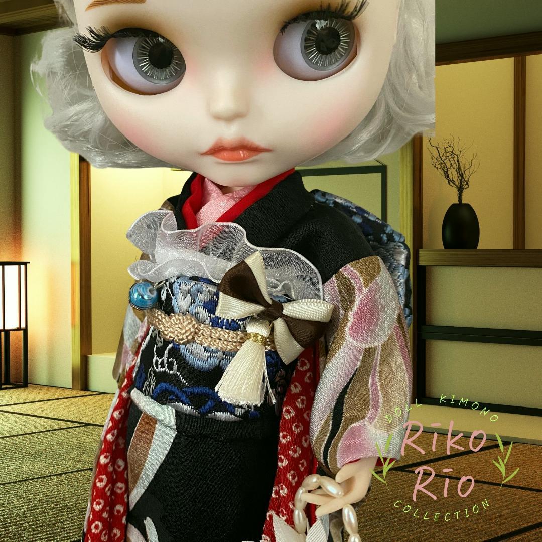 ブライス着物 正絹 豪華大振袖セット★ブライスアウトフィット