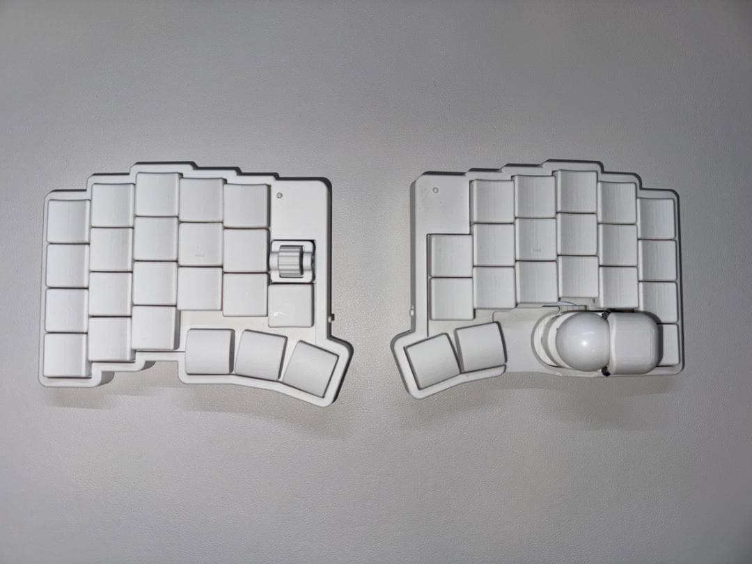 roBa ロープロファイル版 無線化keyball 分割キーボード カスタム済み