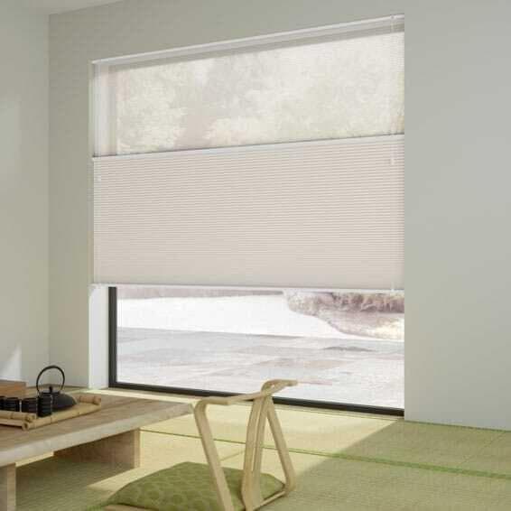 未使用　ハニカムシェード シアーアイボリー 　64×132