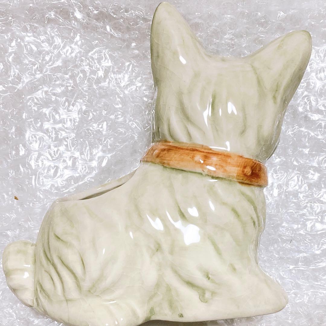 スコッティドッグ　フラワーベース　花瓶　ヴィンテージ　インテリア　置物