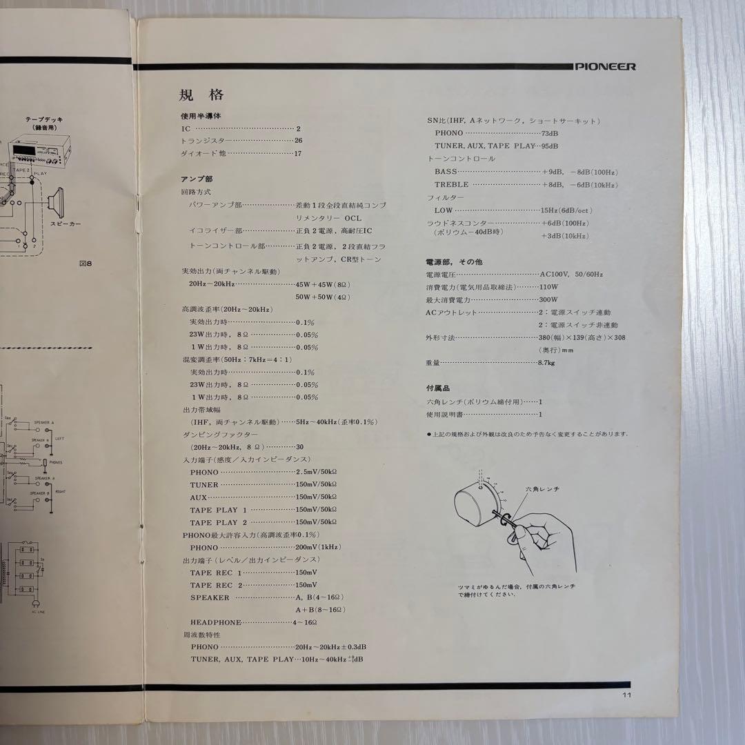 Pioneer プリメインアンプ　SA-6800II パイオニア