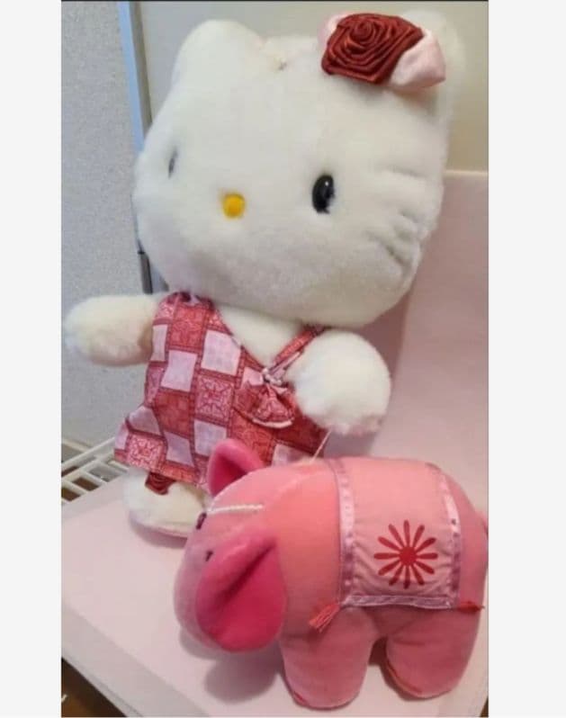 激レア！ハローキティ＆象さん　ぬいぐるみ☆オリエンタルキティ 2001年　超美品