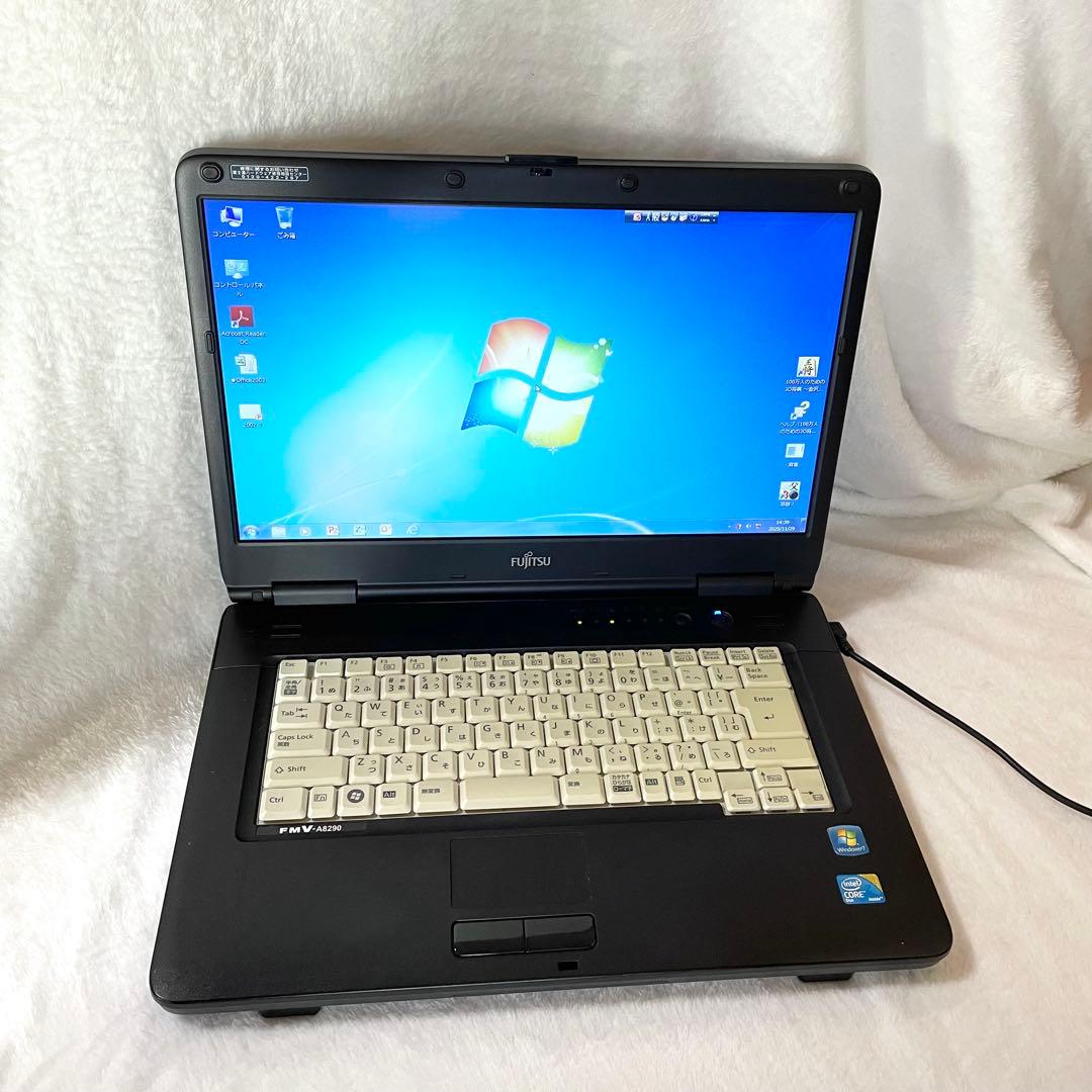 Windows7 ノートパソコン 富士通FMV-A8290 Officeテンキー