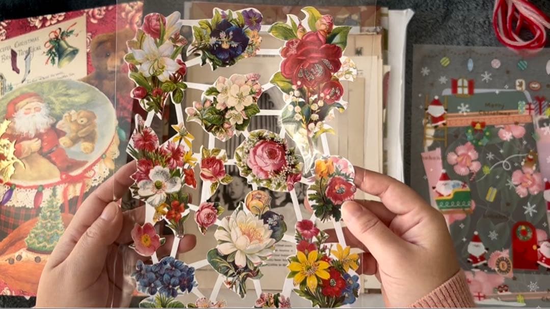 【Bell】クリスマスおすそ分けファイル　ジャンクジャーナル　コラージュ