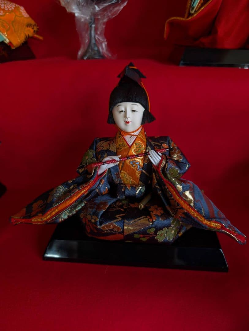 送料込【3出品全て落札必須 3/3】ひな人形 7段 15人飾り 40号（人形）