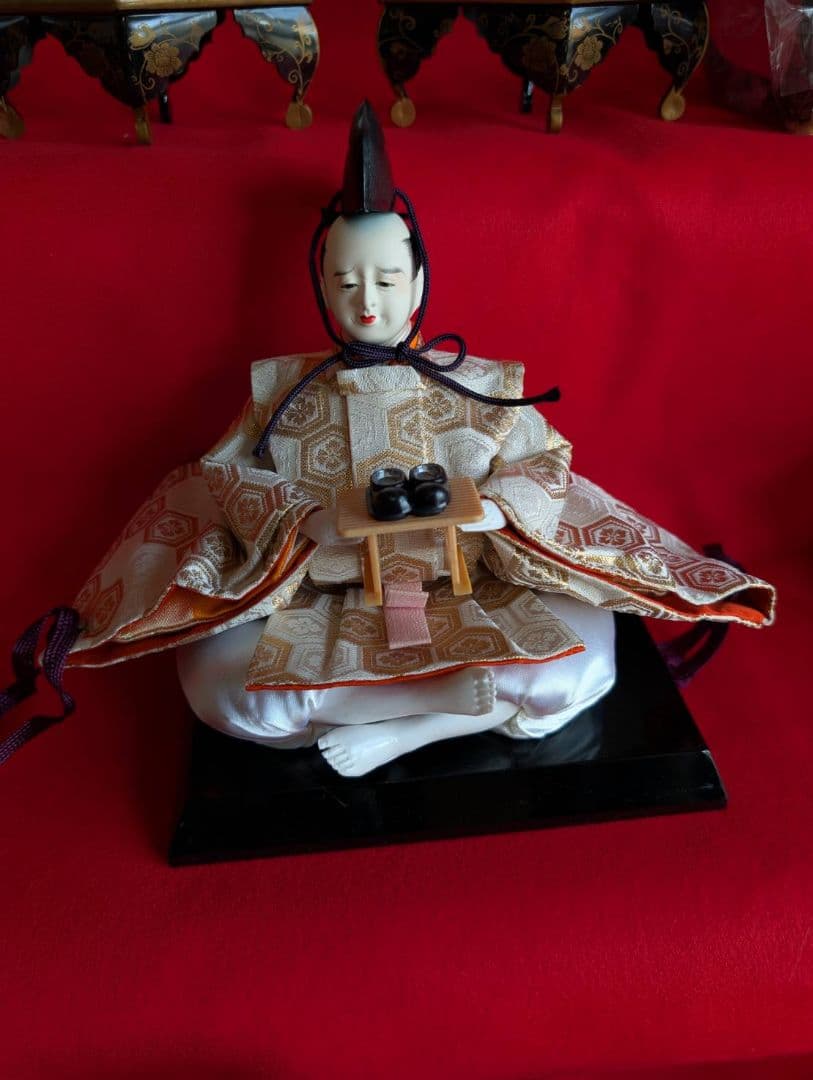 送料込【3出品全て落札必須 3/3】ひな人形 7段 15人飾り 40号（人形）