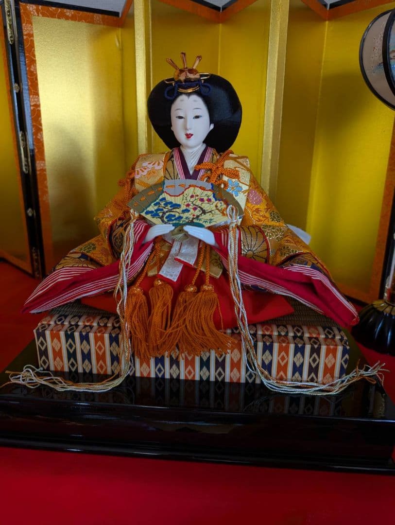 送料込【3出品全て落札必須 3/3】ひな人形 7段 15人飾り 40号（人形）
