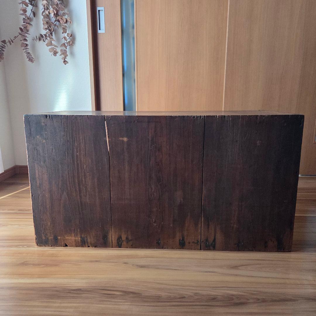 ガラス引戸棚 陳列ケース 収納棚 古家具硝子 当時物 アンティーク