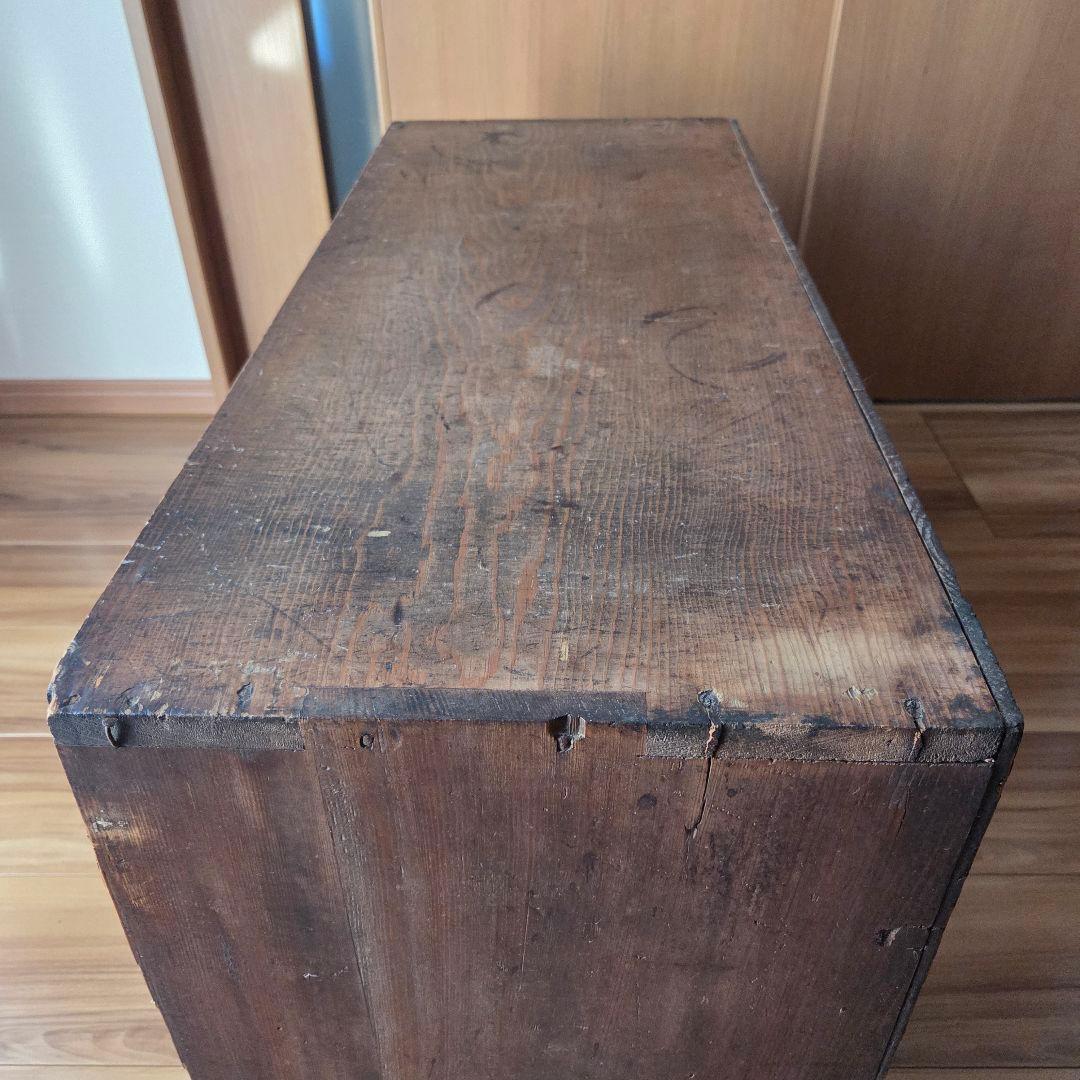 ガラス引戸棚 陳列ケース 収納棚 古家具硝子 当時物 アンティーク