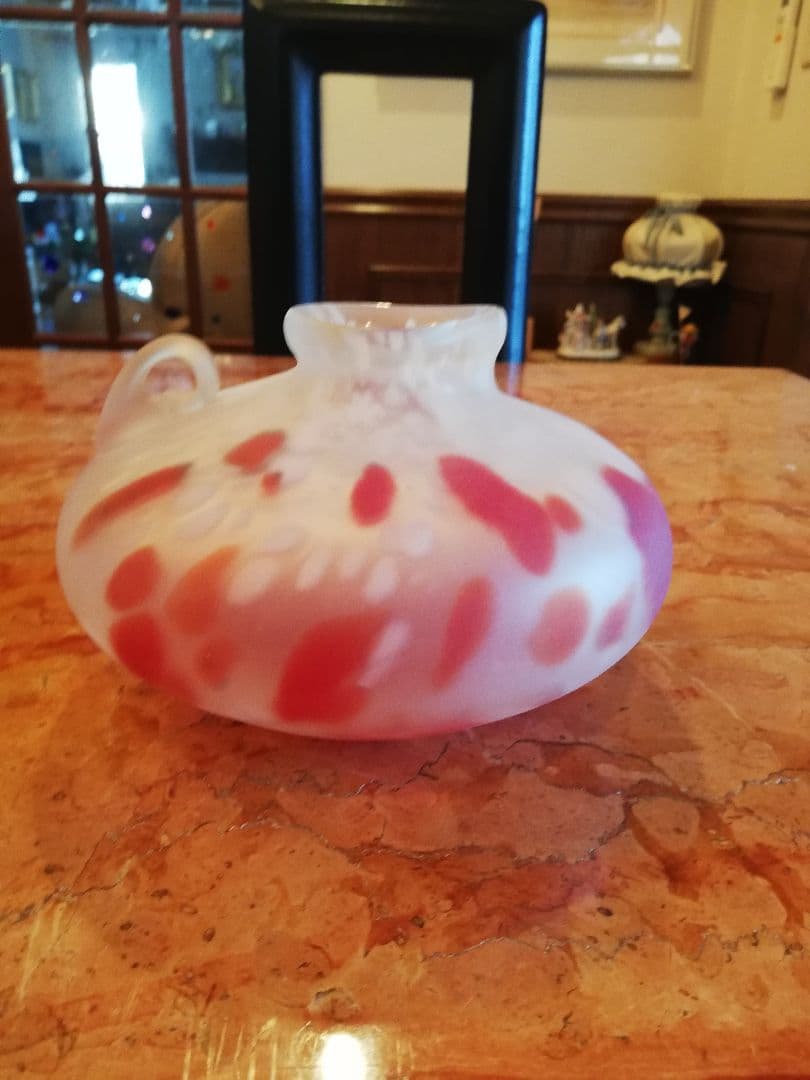 藤田喬平の花瓶共箱共