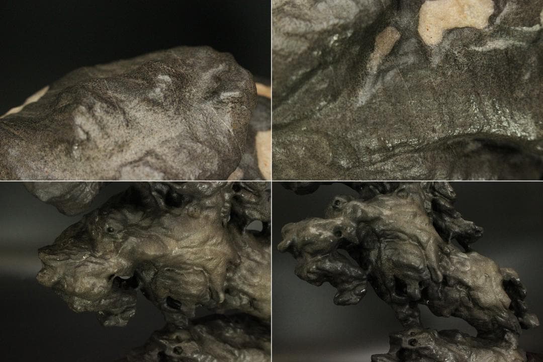 太湖石 馬姿石 鑑賞 盆石 霊璧石 希少 中国美術(ZE777)