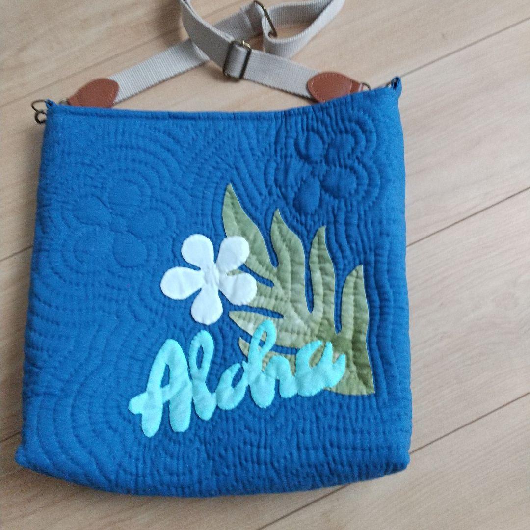 ハワイアンキルトショルダーバッグホヌ